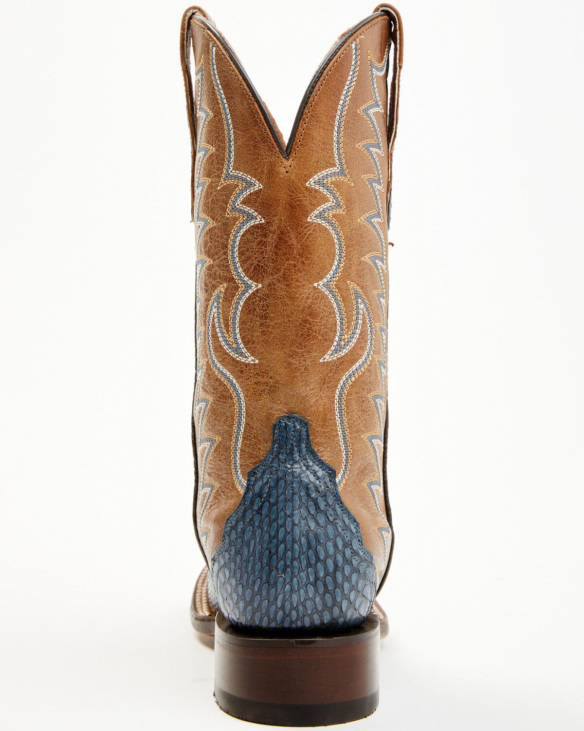 Image #5 - Dan Post Women's Boot Barn Exclusive Exotic Cobra Western Boots - Broad Square Toe, Blue, hi-res