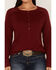 Ariat Women's R.E.A.L Henley Long Sleeve Shirt, Red, hi-res