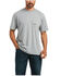 Image #1 - Ariat Men's Rebar Cotton Strong Mexico Pride Graphic Short Sleeve Work T-Shirt, Heather Grey, hi-res