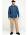 Image #6 - Hawx Men's Stonewashed Denim Snap Long Sleeve Work Shirt , Blue, hi-res