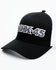 Image #1 - RANK 45® Men's Embroidered Logo Mesh-Back Ball Cap, Black, hi-res