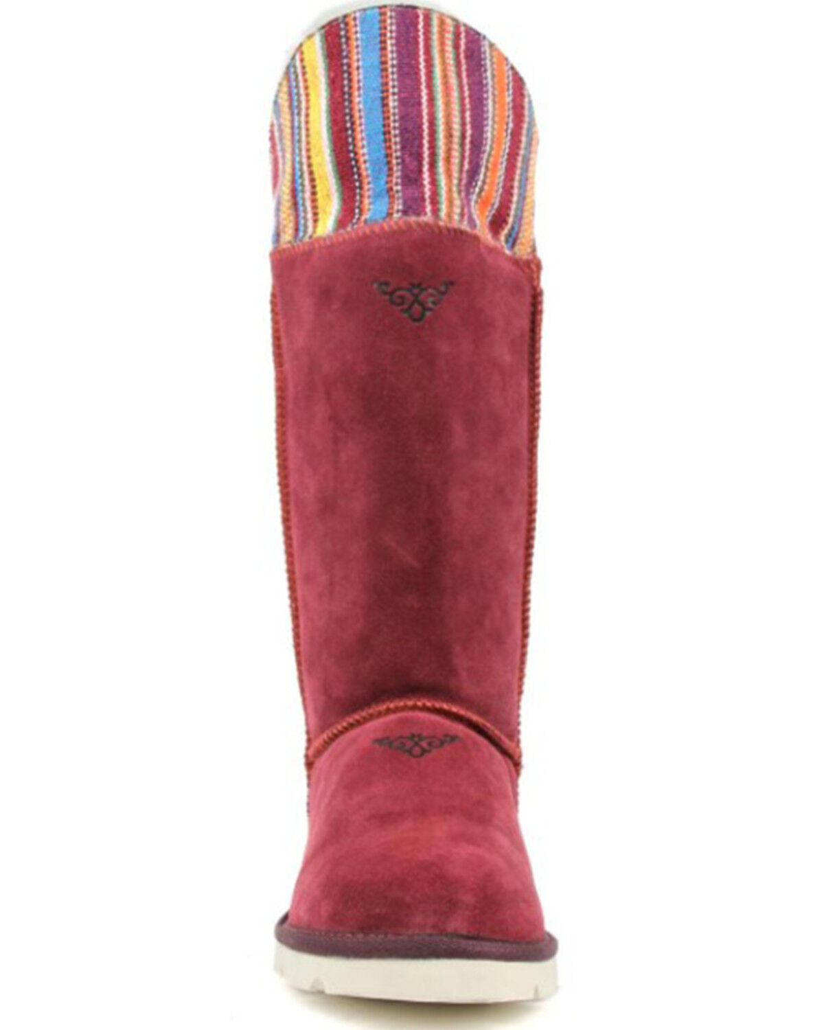 Image #4 - Superlamb Women's Mongol Serape Foldable Cuff Pull On Casual Boots - Round Toe, , hi-res