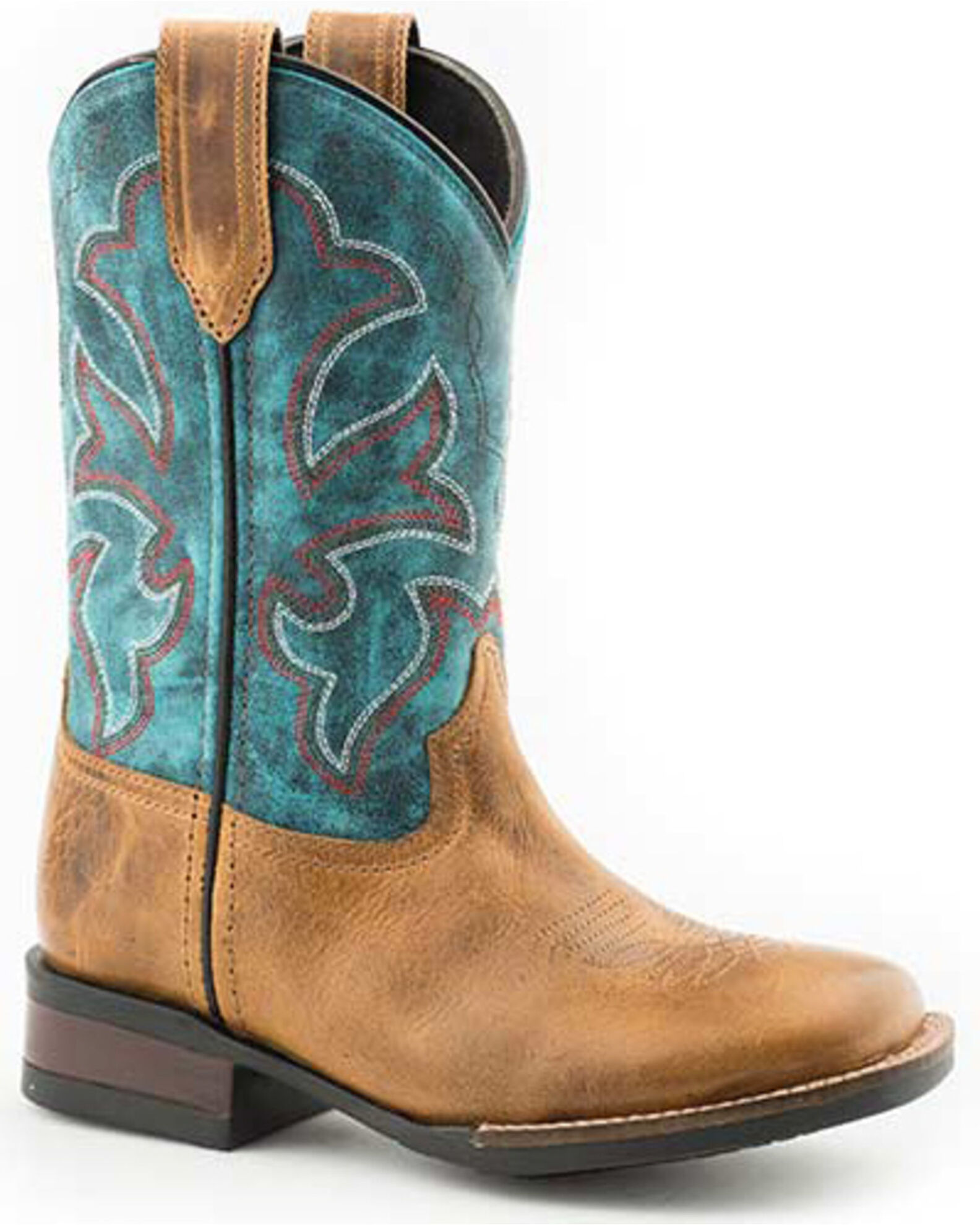 Roper Little Girls Monterey Western Boots Square Toe Sheplers