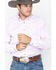 Image #1 - Ariat Men's Striped Long Sleeve Button-Down Western Shirt, Pink, hi-res