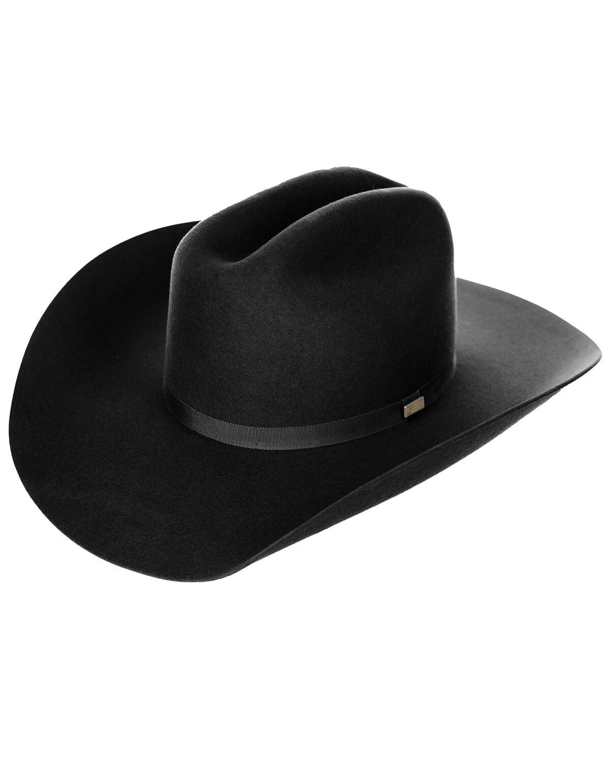 Image #1 - Larry Mahan Telluride 6X Felt Cowboy Hat, Black, hi-res