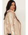 Image #2 - Shyanne Women's Lux Metallic Faux Shearling Jacket, Rose, hi-res