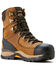 Image #1 - Ariat Men's 8" Endeavor Waterproof Work Boots - Carbon Toe, Brown, hi-res