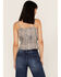 Cleo + Wolf Women's Southwestern Print Relaxed Strappy Tank Top, Blue, hi-res