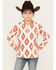 Image #1 - Shyanne Girls' Southwestern Printed Polar Fleece Hooded Pullover, Cream, hi-res