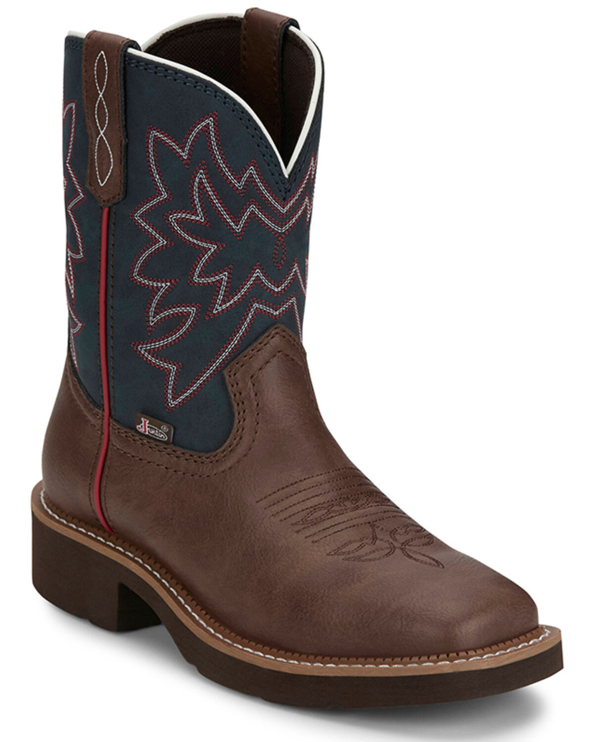 Image #1 - Justin Women's Gypsy Western Boots - Broad Square Toe, Brown, hi-res