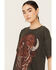 Wrangler Women's Buffalo Short Sleeve Graphic Tee, Grey, hi-res