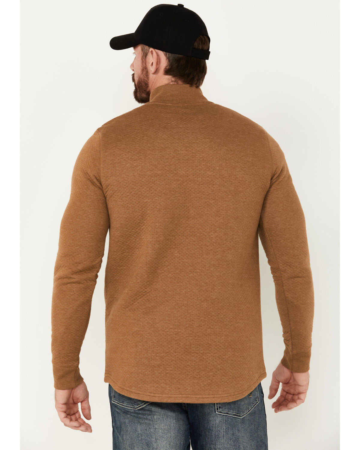 Image #4 - Brothers and Sons Men's Wilson Long Sleeve Zip Pullover, Camel, hi-res