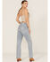 Image #3 - Daze Women's Medium Wash High Rise Straight Jeans, Blue, hi-res