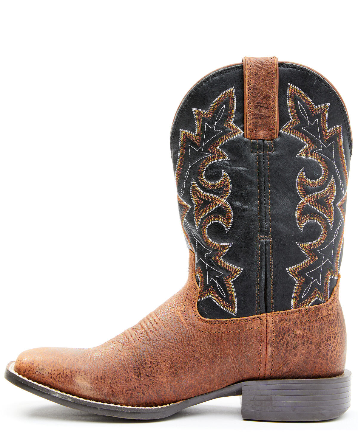 Image #3 - Durango Men's Brown Westward Western Performance Boots - Broad Square Toe, Brown, hi-res