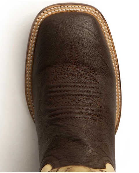Ferrini Men's Morgan Western Boots - Broad Square Toe, Chocolate, hi-res