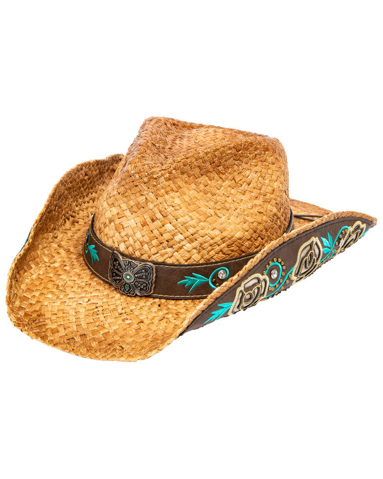 Shyanne Women's Makenna Straw Hat, Beige/khaki, hi-res
