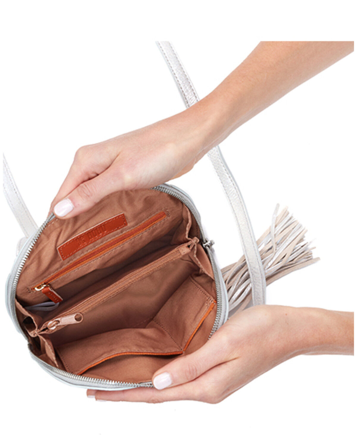 Image #3 - Hobo Women's Small Nash Crossbody Bag, Silver, hi-res