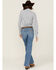 Image #3 - Wrangler Retro Women's Eva Medium Wash Mid Rise Mae Stretch Trouser Jeans, Medium Wash, hi-res