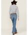 Image #3 - Wrangler Retro Women's Eva Medium Wash Mid Rise Mae Stretch Trouser Jeans , Medium Wash, hi-res