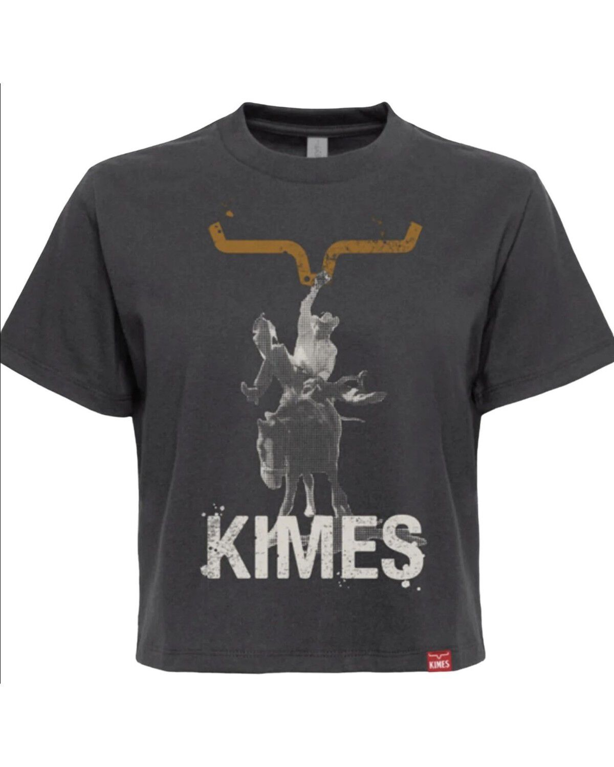 Kimes Ranch Women's Photo Short Sleeve Cropped Graphic Tee, Black, hi-res