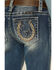 Image #3 - Miss Me Girls' Lucky Horse Shoe Stars Bootcut Jeans, , hi-res