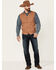 Blue Ranchwear Men's Solid Button-Down Duck Canvas Vest , Rust Copper, hi-res