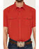 Image #3 - RANK 45&reg; Men's Ridge Solid Rodeo Tech 2.0 Short Sleeve Pearl Snap Western Shirt, Red, hi-res