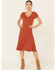 Image #2 - HYFVE Women's Knit Button-Front Fit & Flare Midi Dress, Beige/khaki, hi-res