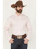 Image #1 - Cody James Men's Basic Twill Long Sleeve Button-Down Performance Western Shirt - Big, Pink, hi-res