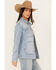Image #3 - Cleo + Wolf Women's Lindon Light Wash Denim Shacket, Light Wash, hi-res