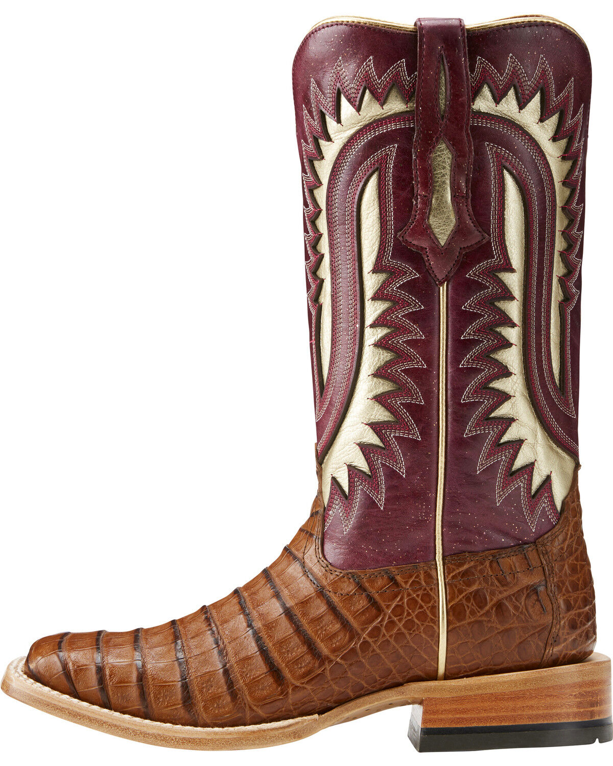 Women's caiman square toe boots clearance