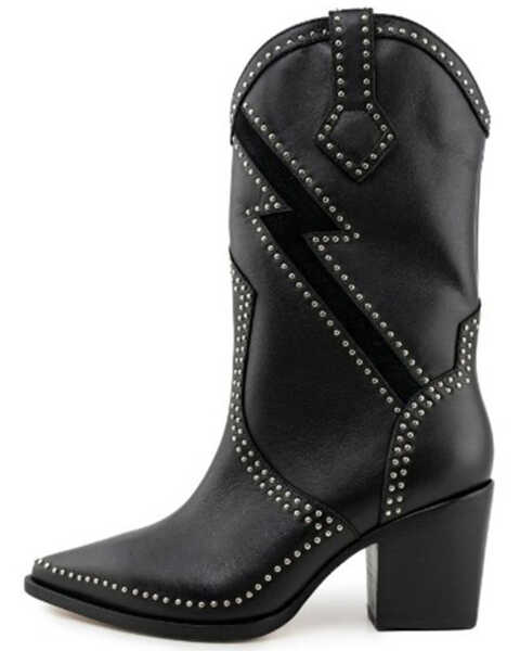 Image #2 - Dante Women's Freddie Western Boots - Pointed Toe, Black, hi-res