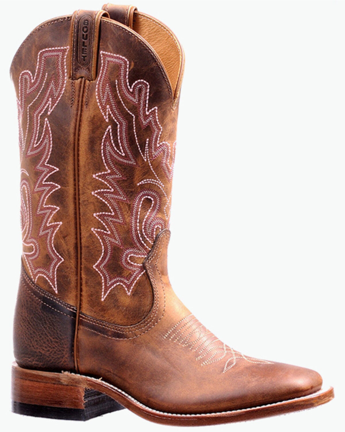 Image #1 - Boulet Women's Western Boots - Broad Square Toe, Tan, hi-res