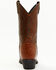 Laredo Men's Ostrich Print Western Boots - Medium Toe, Tan, hi-res