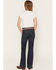 Image #3 - Wrangler Girls' Dark Wash Bespoke Trouser Stretch Denim Jeans, Dark Wash, hi-res