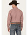 Image #4 - Cinch Men's Geo Print Long Sleeve Button-Down Western Shirt, Red, hi-res