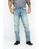Image #1 - Moonshine Spirit Men's Sutton Light Wash Slim Straight Stretch Denim Jeans, Indigo, hi-res