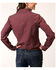 Image #2 - Roper Women's Geo Print Long Sleeve Snap Western Shirt, Wine, hi-res
