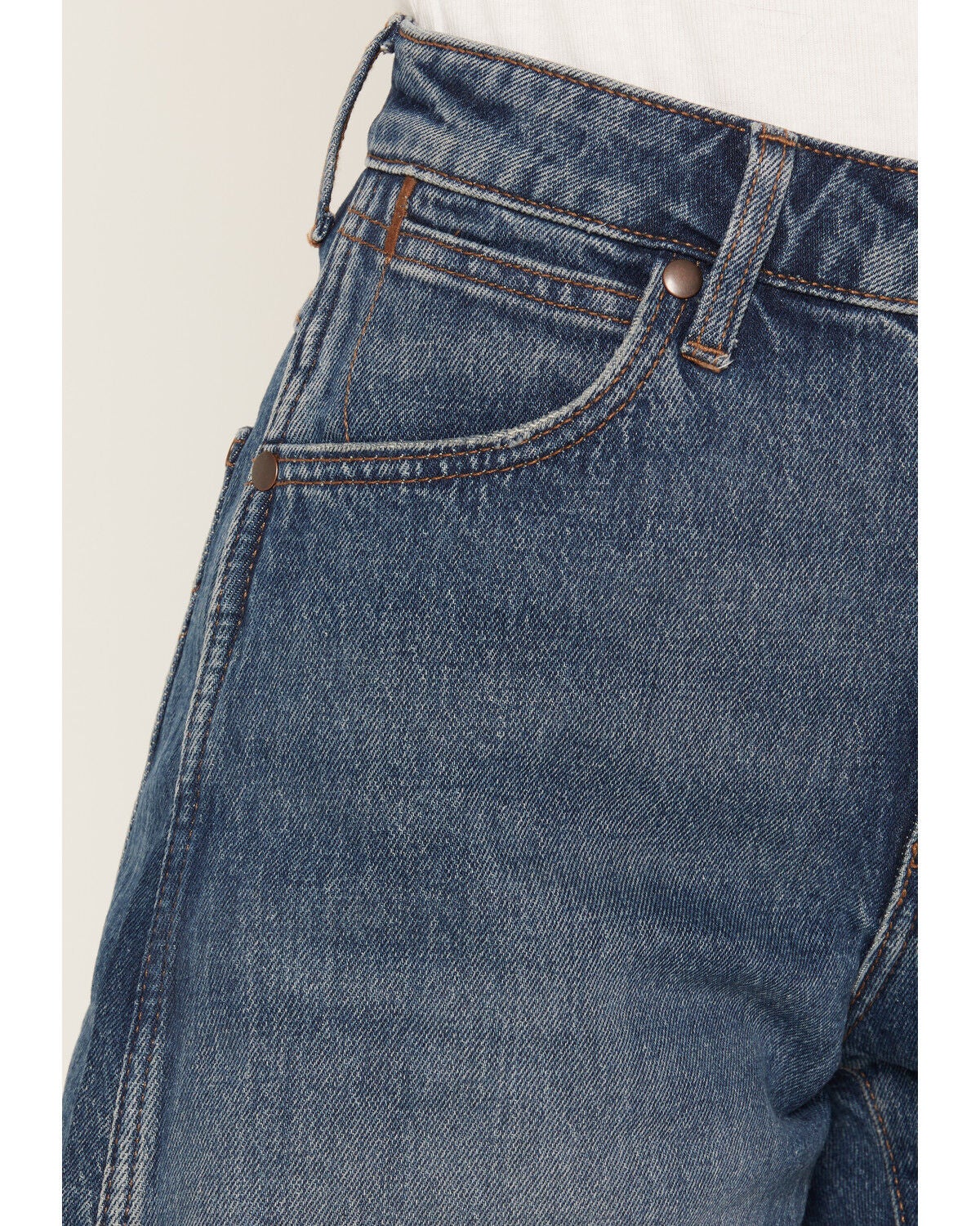 Image #2 - Wrangler Women's High Rise Dark Wash Summer Stretch Denim Jeans, Charcoal, hi-res