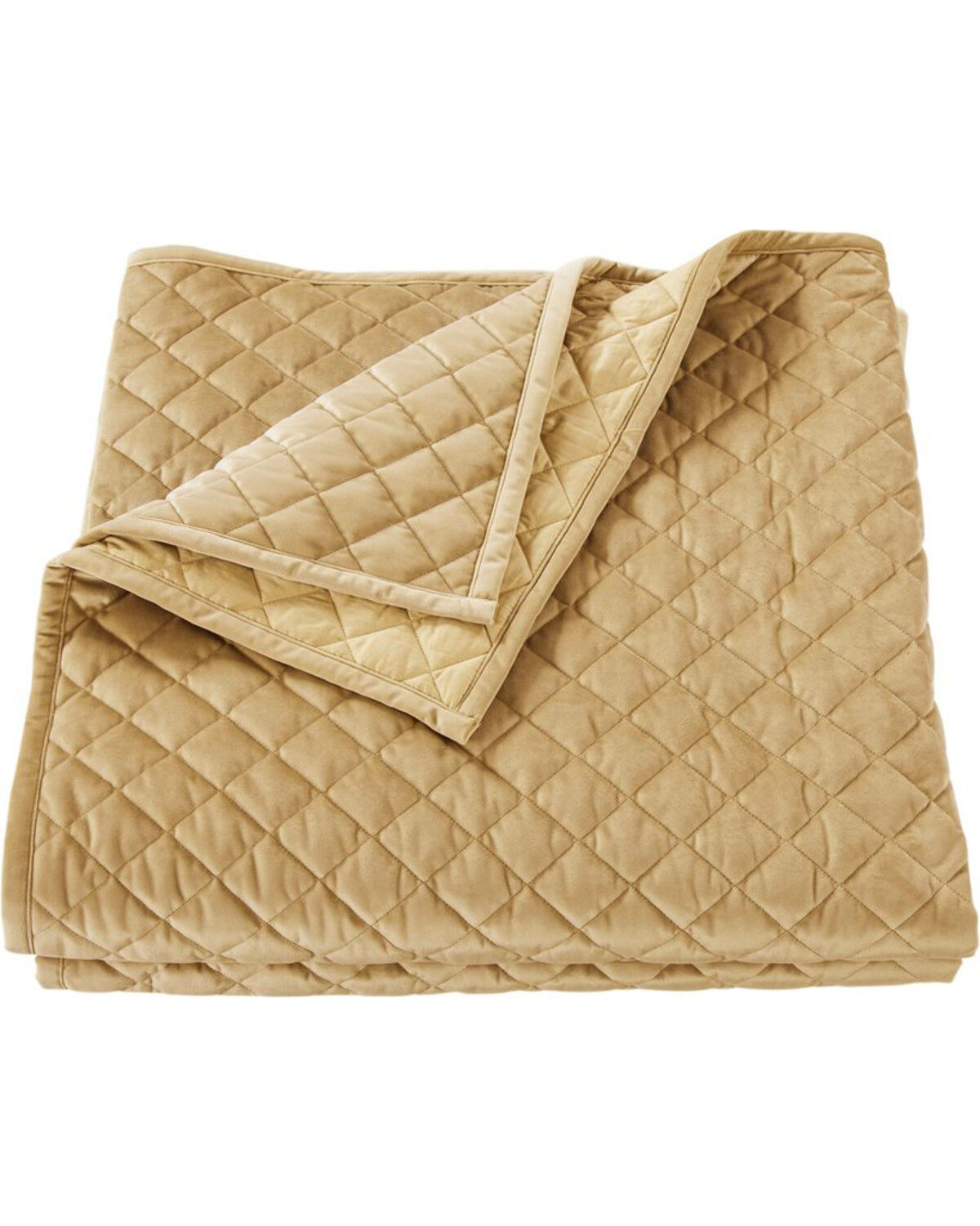 Image #1 - HiEnd Accents Velvet Super Queen Quilt, Gold, hi-res
