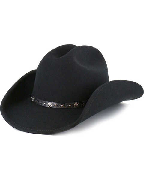 Cody James Felt Cowboy Hat , Black, hi-res