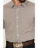 Image #3 - Gibson Men's Geo Print Short Sleeve Button-Down Western Shirt, Taupe, hi-res