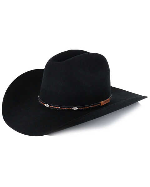 Cody James Lamarie 3X Felt Cowboy Hat, Black, hi-res