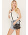 Image #1 - Idyllwind Women's Laredo Hair-On Cowhide Crossbody Bag, Black, hi-res