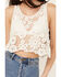 Image #3 - New In Women's Floral Lace Sleeveless Tank, White, hi-res