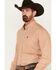 Image #2 - Cinch Men's Geo Print Long Sleeve Button-Down Western Shirt, Beige, hi-res