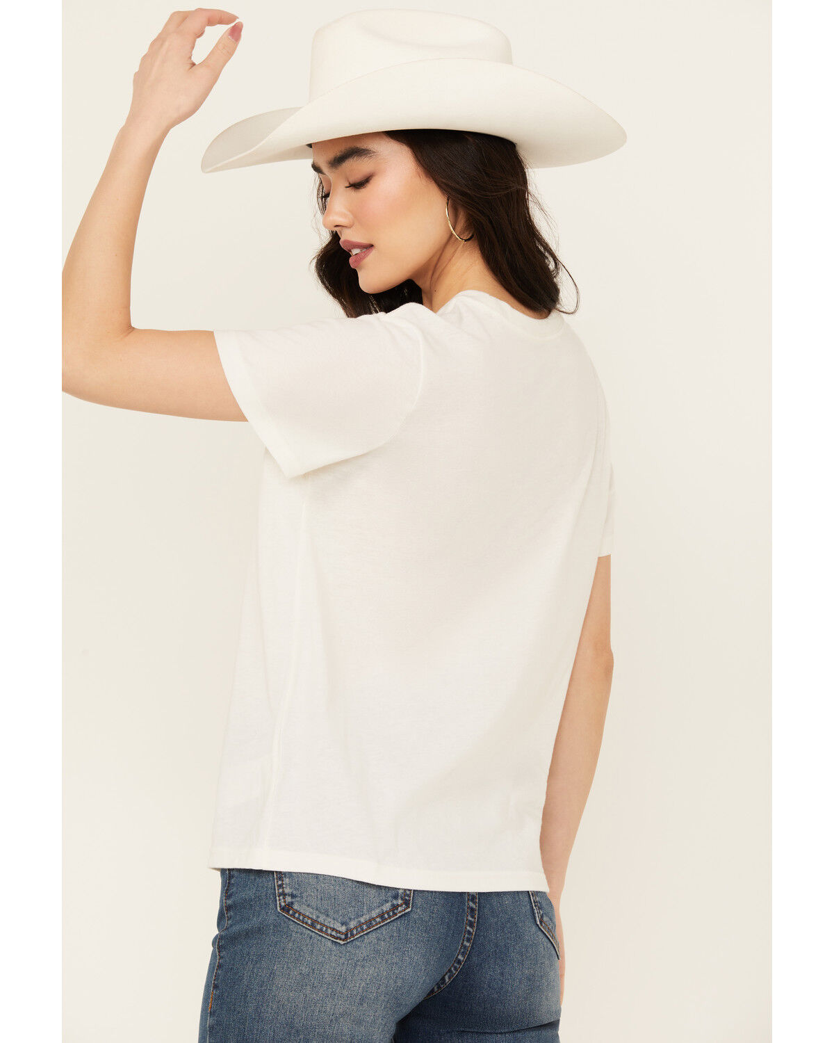 Image #4 - Wrangler Women's Bucking Bronco Logo Short Sleeve Graphic Tee, White, hi-res