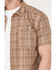Image #3 - Lucky Brand Workwear Men's Plaid Print Short Sleeve Button-Down Work Shirt, Tan, hi-res