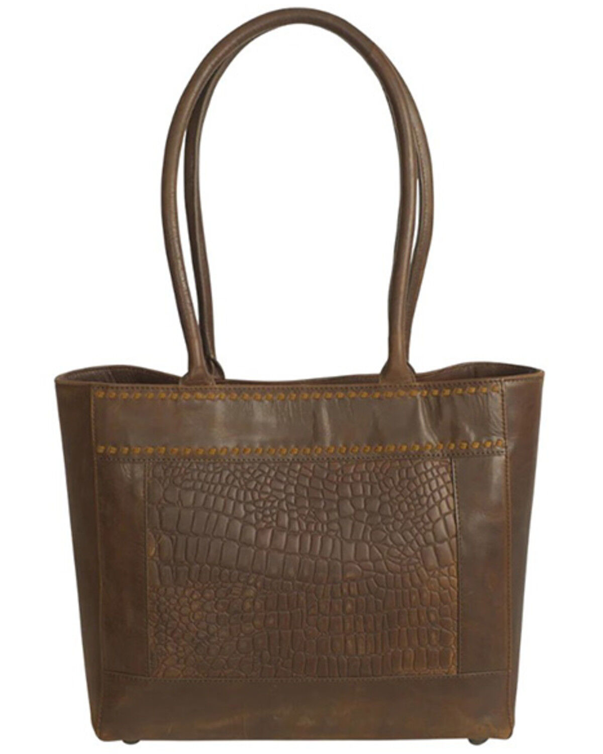 Image #2 - STS Ranchwear By Carroll Women's Catalina Crocodile Print Tote, Brown, hi-res