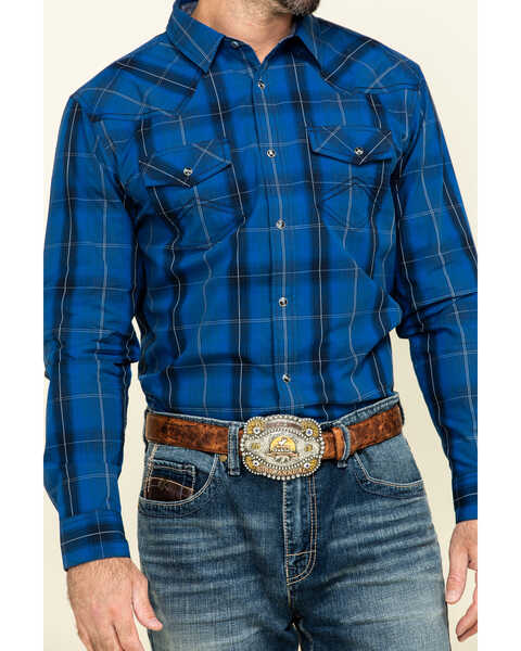 Cody James Men's Skedaddle Plaid Long Sleeve Western Shirt